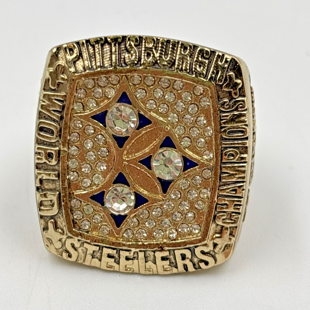 1978 Pittsburgh Steelers Championship Ring Replica Terry Bradshaw Size 11
